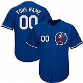 Dodgers Blue Customized Cool Base New Design Jersey,baseball caps,new era cap wholesale,wholesale hats